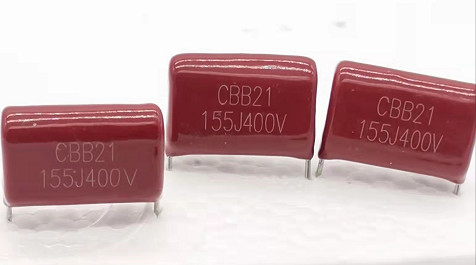 Antirust Red Metallized Polypropylene Film Capacitor CBB21 155J400V