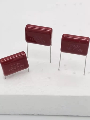 CBB22 Red Metallised Polypropylene Capacitors , Anti Interference Capacitor Box Type