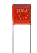 Red Metallized Polyester Film Capacitor