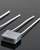 250V Flameproof Metallized Polyester Capacitors , Anti Insulation Poly Film Capacitor