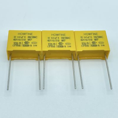 quality  UL 275V MPX X2 Safety Capacitor 474K/310V P15 D4 Anti Interference factory