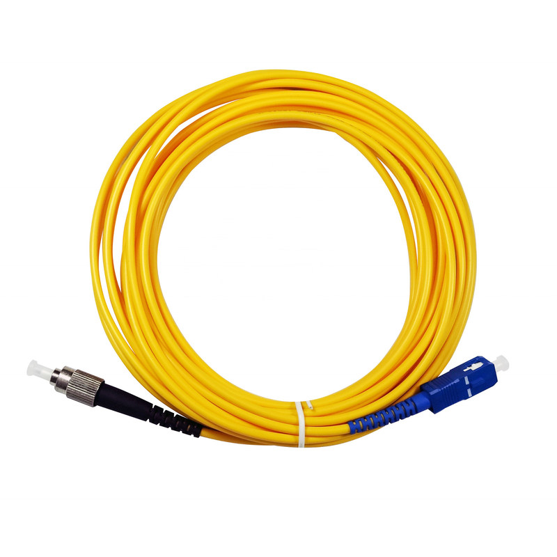 Diameter 3mm UPC Single Mode Fiber Patch Cord , Flameproof Fiber Optic ...
