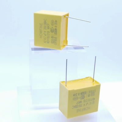 Yellow Color Metallized Polypropylene X2 Safety Capacitor 475K 310V